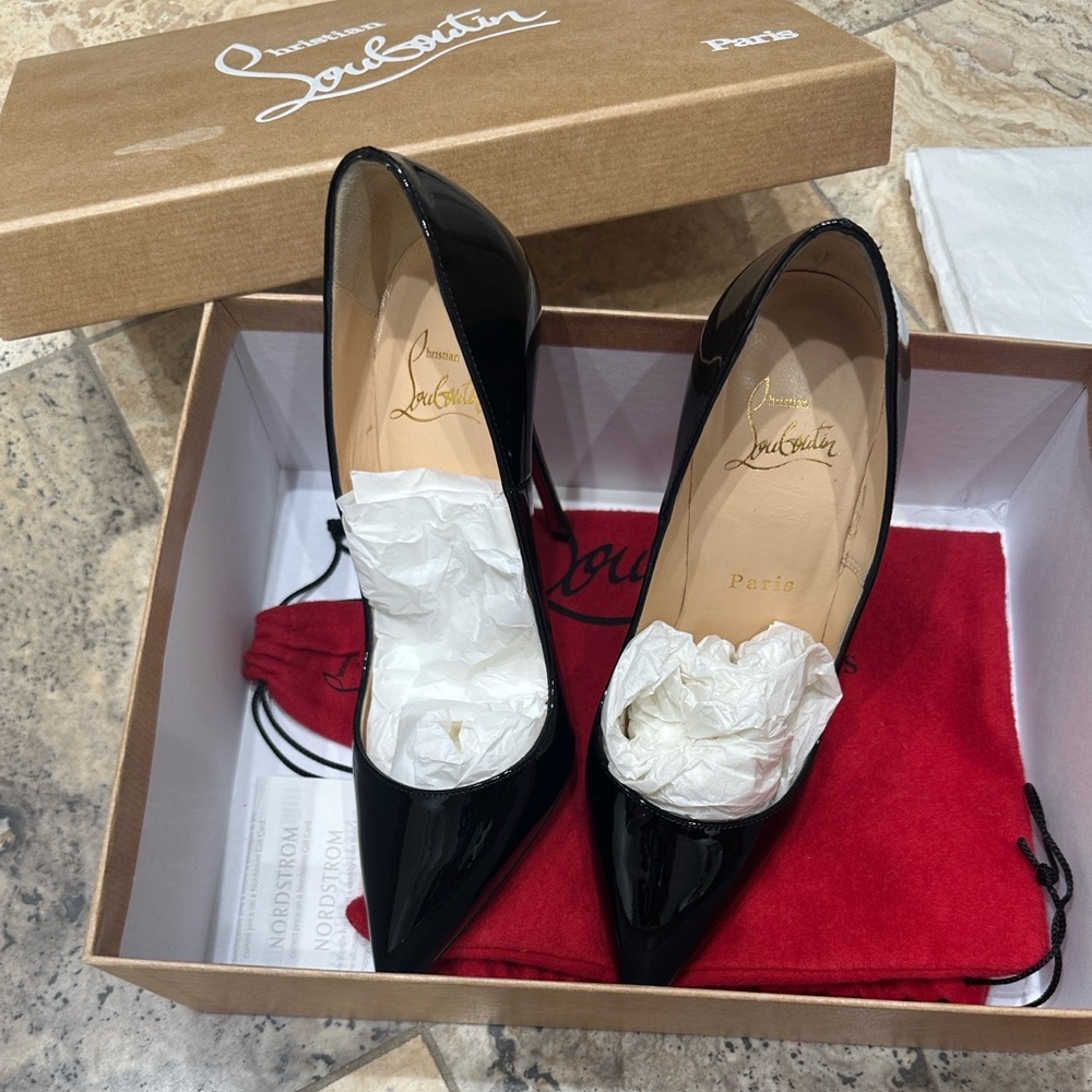 Christian Louboutin Patent Black Heels